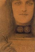 Fernand Khnopff Necklace With Medallions oil painting